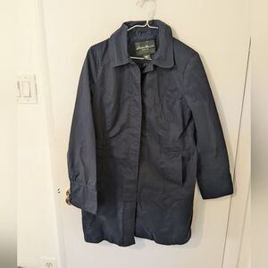 💙✨Eddie Bauer Navy Cotton-Nylon Trench Jacket – Size Medium  💙✨